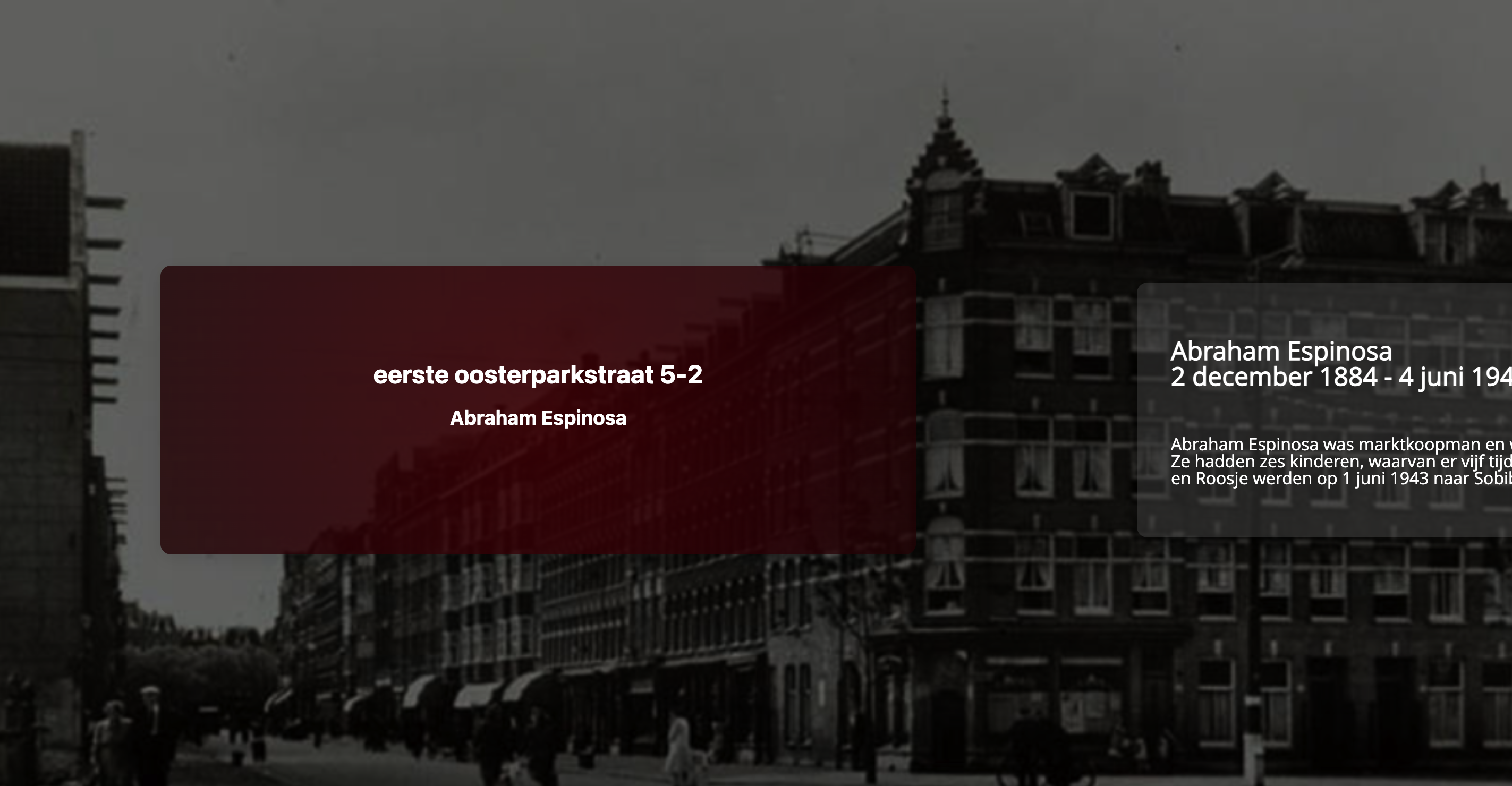 screenshot van de tijdlijn van ons project